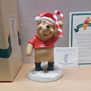 Vintage Disney Winnie the Pooh Holiday Figurine